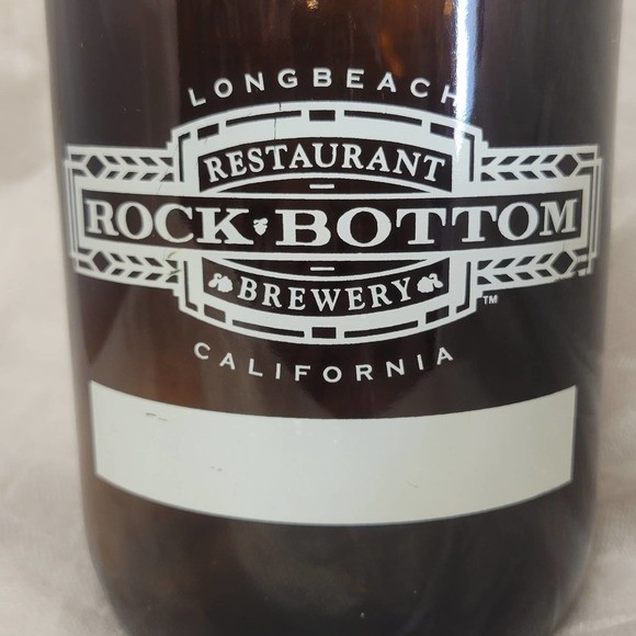 VTG 90s ROCK BOTTOM Brewery Restaurant Long Beach, CA 64oz Beer Jug Retired - Picture 5 of 14